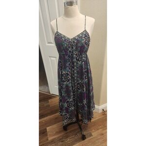 Nicole Miller‎ Handkerchief Midi Dress Purple Size 6
